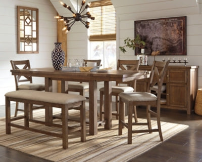 Moriville Counter Height Dining Set - Yankee Furniture Barn (Ossipee,NH)