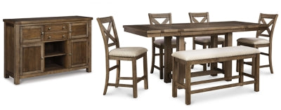 Moriville Counter Height Dining Set - Yankee Furniture Barn (Ossipee,NH)