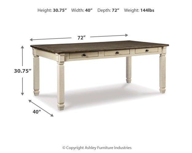 Bolanburg Dining Table - Yankee Furniture Barn (Ossipee,NH)