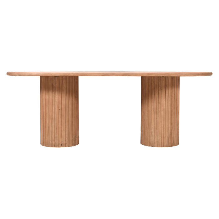 Breck 84 inch Double Pedestal Dining Table