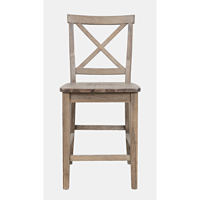 Eastern Tides X Back Counter Stool