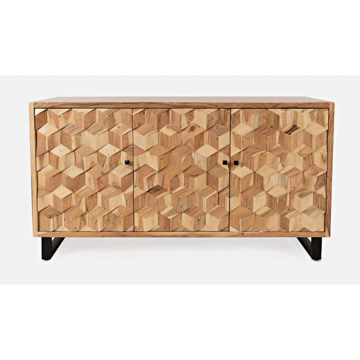 Geometrix 3 Door Accent Cabinet