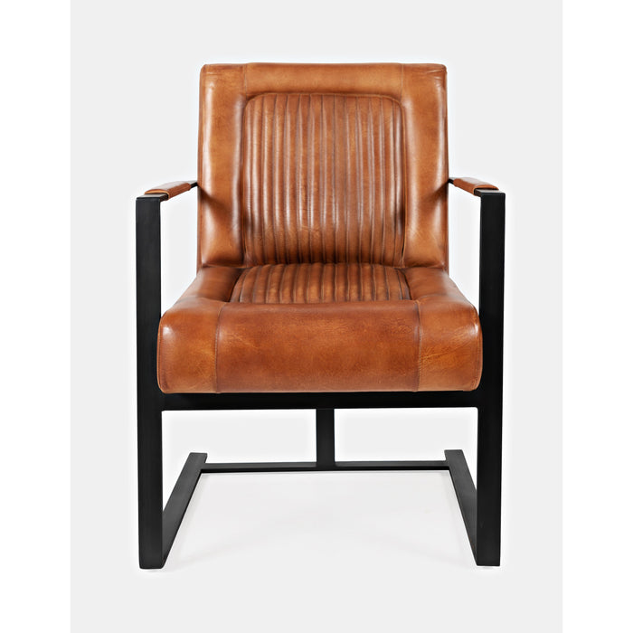 Maguire Genuine Leather Sled Chair
