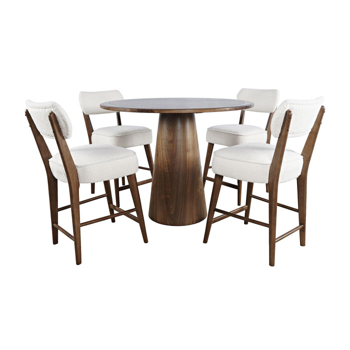 Nash Counter Table with 4 Barstools