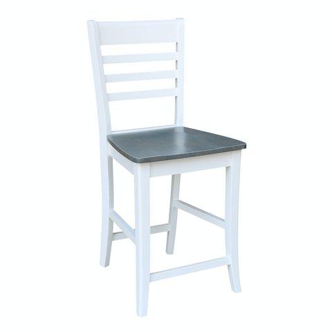 Cosmopolitan Roma Stool, Built In Heather Gray / White image