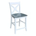 Cosmopolitan Salerno Stool, Built In Heather Gray / White image