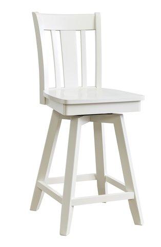 Cosmopolitan San Remo Swivel Stool (Built) In Pure White image