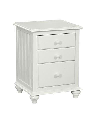 Cottage 3 Drawer Nightstand In Pure White image