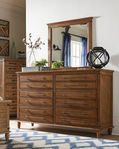 Farmhouse 6D Dresser In Bourbon image