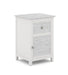 High Tide 1 Drawer / Door Nightstand In Chalk & White image