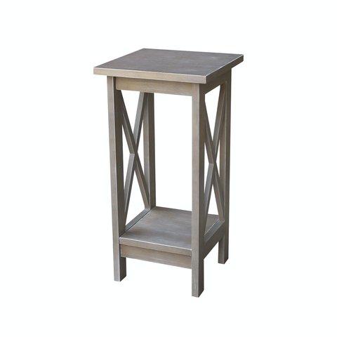 Home Accents 24" X Side Plant Stand In Taupe Gray image