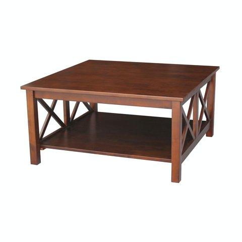 Home Accents Hampton Square Coffee Table In Espresso image