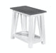 Home Accents Surrey Narrow End Table In Gray & White image