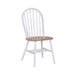 John Thomas Furniture Dining Essentials Windsor Side Chair (Set of 2) in White/Natural image