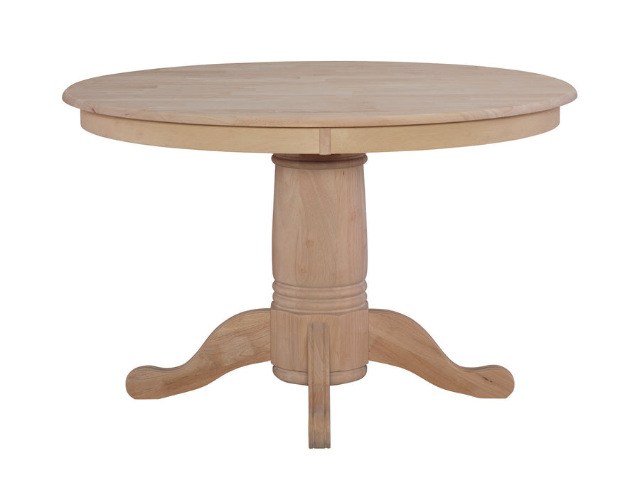 Standard Dining 48" Round Table Top w / 30" H Round Pedestal image