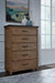 Vista 5 Drawer Chest In Hickory & Coal image