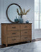 Vista 6 Drawer Dresser In Hickory & Coal image