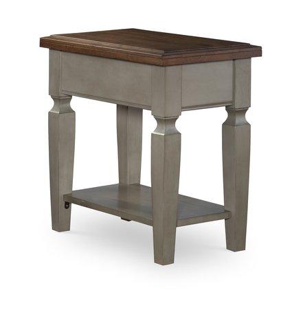 Vista Side Table (Rta) In Hickory & Stone image