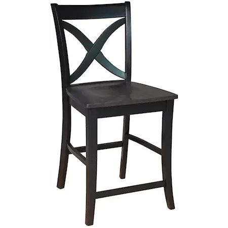 Cosmopolitan Salerno Stool, Rta In Coal / Black image