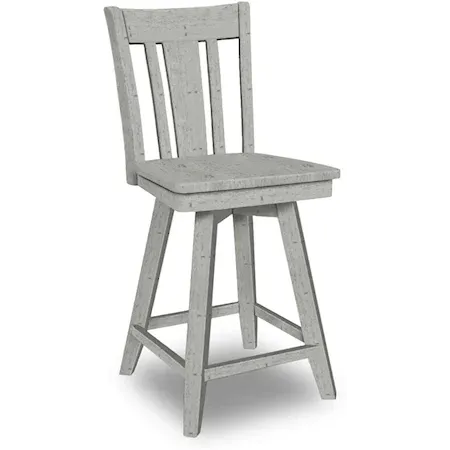 Cosmopolitan San Remo Swivel Stool (Rta) In Heather Gray image