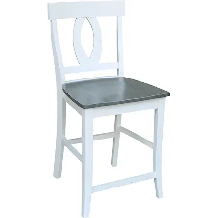 Cosmopolitan Verona Stool, Rta In Heather Gray / White image