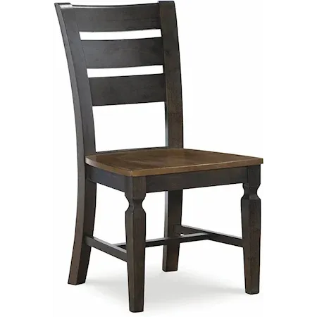 Vista Laddertback Chair (Rta) In Hickory & Coal image