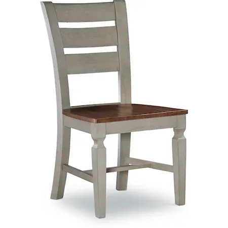 Vista Laddertback Chair (Rta) In Hickory & Stone image