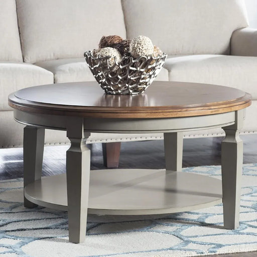 Vista Coffee Table (Rta) In Hickory & Stone image