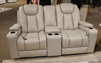 Elevate Edges Glider Reclining Loveseat with Console - Yankee Furniture Barn (Ossipee,NH)