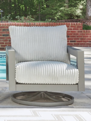 Hurley Park Outdoor Swivel Chair with Cushion - Yankee Furniture Barn (Ossipee,NH)
