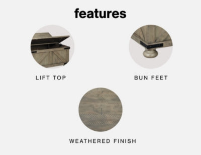 Aldwin Coffee Table With Storage - Yankee Furniture Barn (Ossipee,NH)