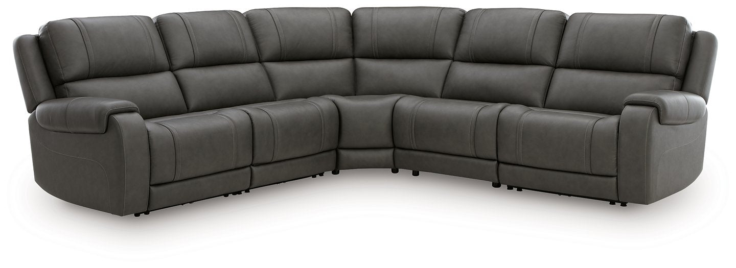 5Z - Pittson Power Reclining Sectional - Yankee Furniture Barn (Ossipee,NH)