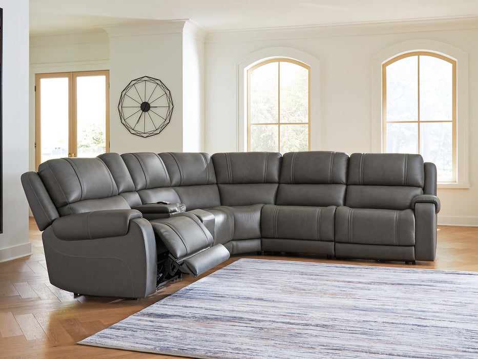 5Z - Pittson Power Reclining Sectional - Yankee Furniture Barn (Ossipee,NH)