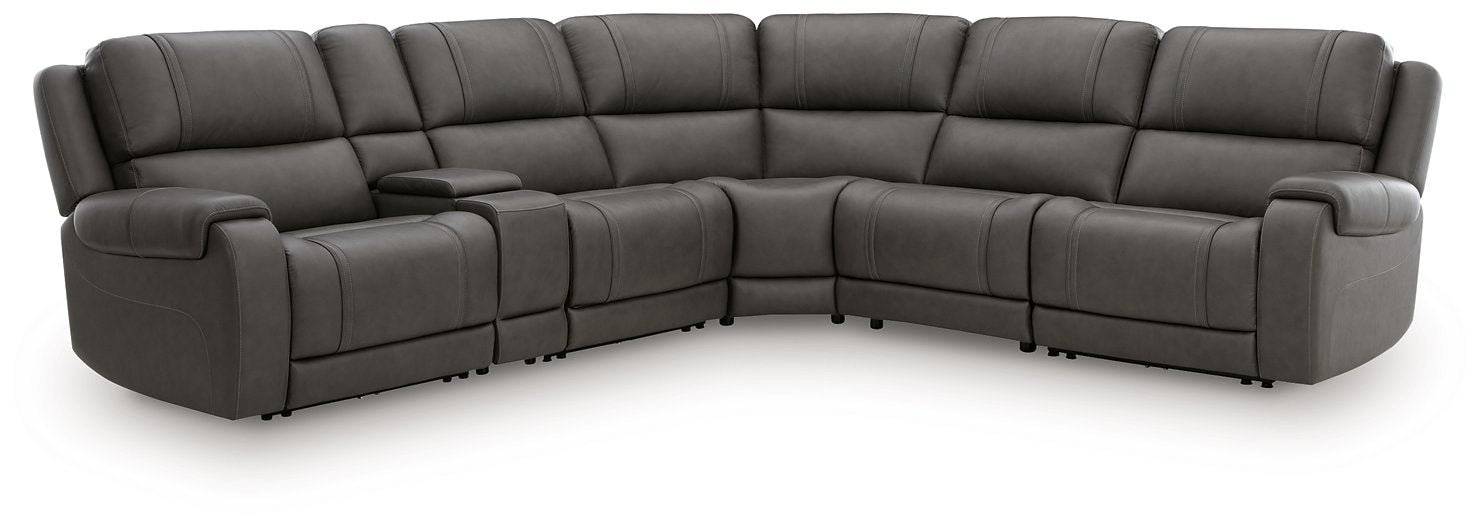 5Z - Pittson Power Reclining Sectional - Yankee Furniture Barn (Ossipee,NH)