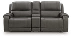 5Z - Pittson Power Reclining Sectional Loveseat with Console - Yankee Furniture Barn (Ossipee,NH)