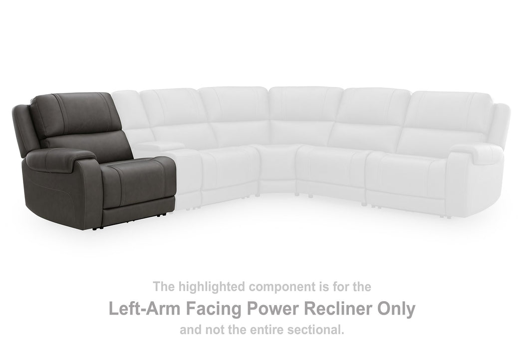 5Z - Pittson Power Reclining Sectional - Yankee Furniture Barn (Ossipee,NH)