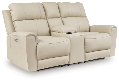 Dahlmoore Power Reclining Loveseat with Console - Yankee Furniture Barn (Ossipee,NH)