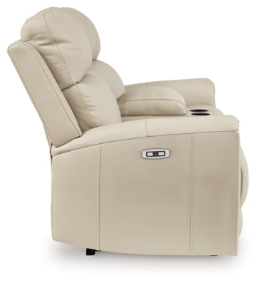 Dahlmoore Power Reclining Loveseat with Console - Yankee Furniture Barn (Ossipee,NH)