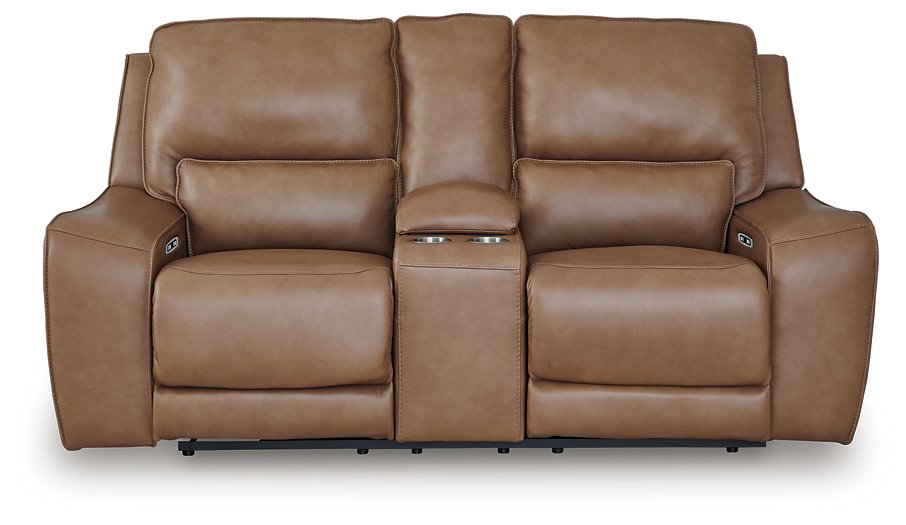DeepWakes Power Reclining Loveseat with Console - Yankee Furniture Barn (Ossipee,NH)