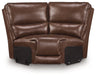 DeepWakes Reclining Sectional with Storage Console - Yankee Furniture Barn (Ossipee,NH)