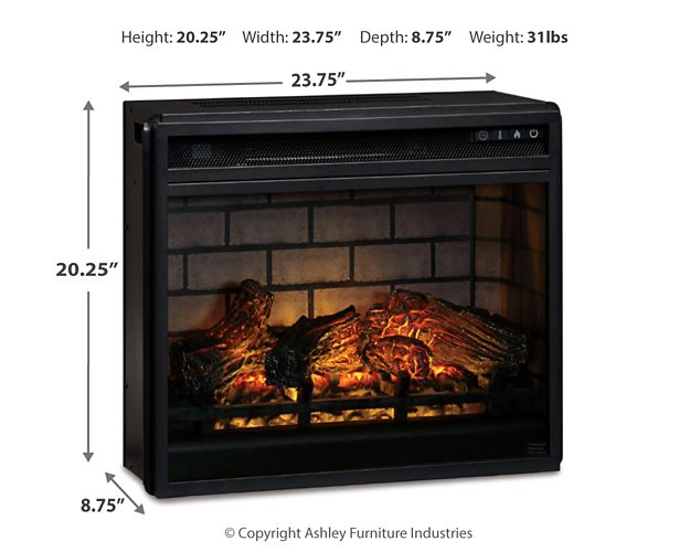 Entertainment Accessories Electric Infrared Fireplace Insert - Yankee Furniture Barn (Ossipee,NH)