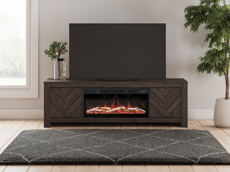 Cayboni 71" TV Stand with Electric Fireplace - Yankee Furniture Barn (Ossipee,NH)