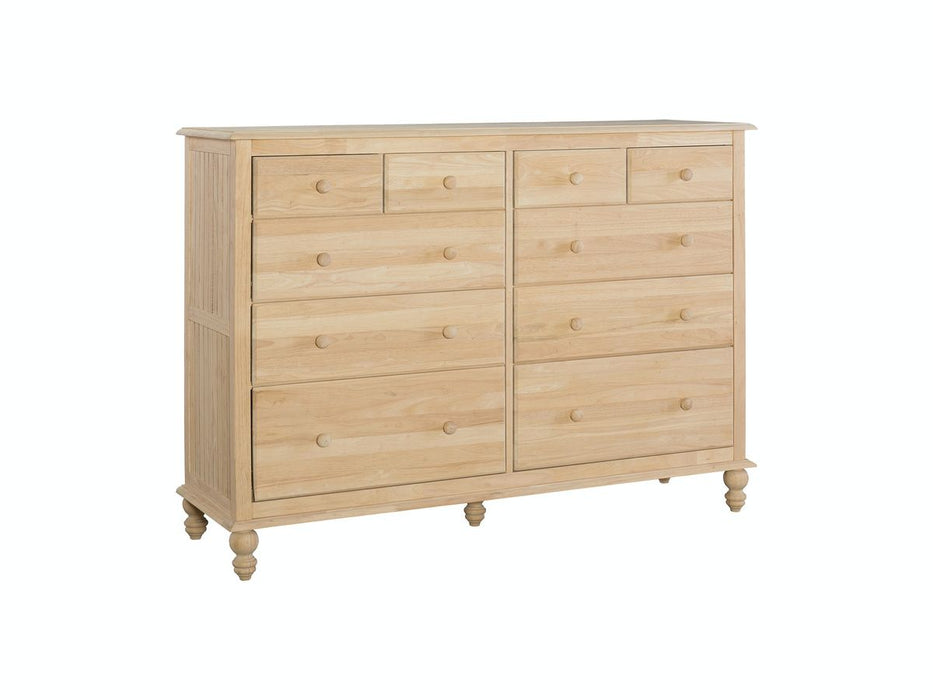 John Thomas Unfinished Cottage 10 Drawer Dresser BD-2010 image