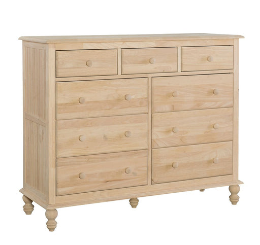 John Thomas Unfinished Cottage 9 Drawer Dresser BD-2019 image