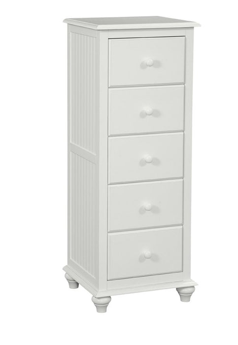 John Thomas Cottage 5-Drawer Lingerie Chest in Pure White image