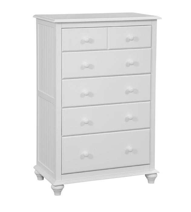 John Thomas Cottage 5-Drawer Chest in Pure White image