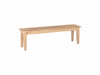 John Thomas Unfinished 60'' Farmhouse Shaker Bench image