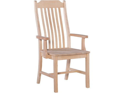 John Thomas Unfinished Tall Mission Arm Chair image