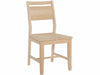 John Thomas Unfinished Aspen Panelback Side Chair image