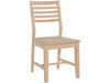 John Thomas Unfinished Aspen Panelback Side Chair image